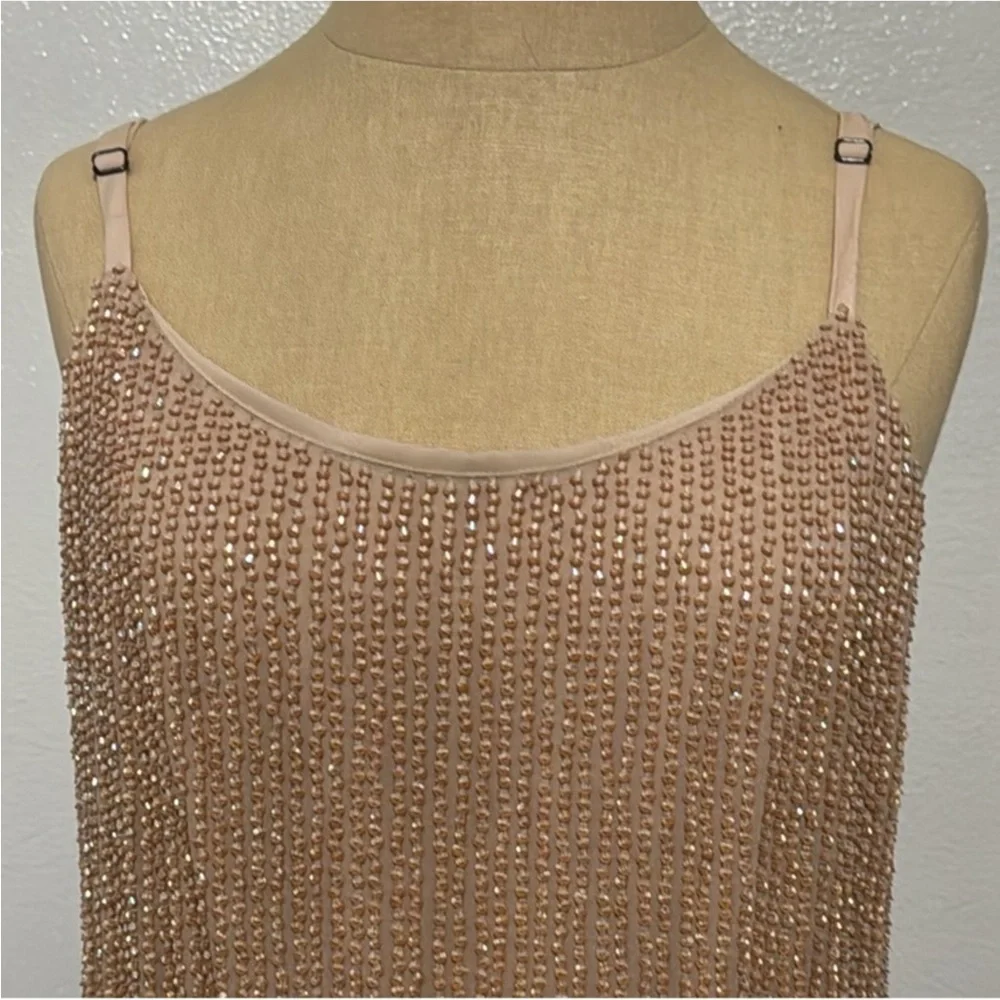Authentic Alice + Olivia beaded one piece shorts designer jumpsuit romper sz 12